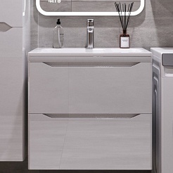 Style Line Мебель для ванной Марелла 60 Люкс Plus антискрейтч подвесная белая – фотография-4